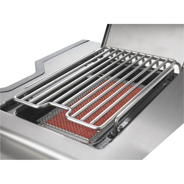 BARBECUE NAPOLEON PRESTIGE PRO 500 À BRÛLEURS LATÉRAL ET ARRIÈRE INFRAROUGES INOX GAZ NATUREL
