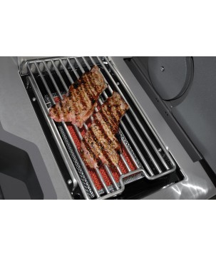 BARBECUE NAPOLEON PRESTIGE PRO 500 À BRÛLEURS LATÉRAL ET ARRIÈRE INFRAROUGES INOX GAZ NATUREL