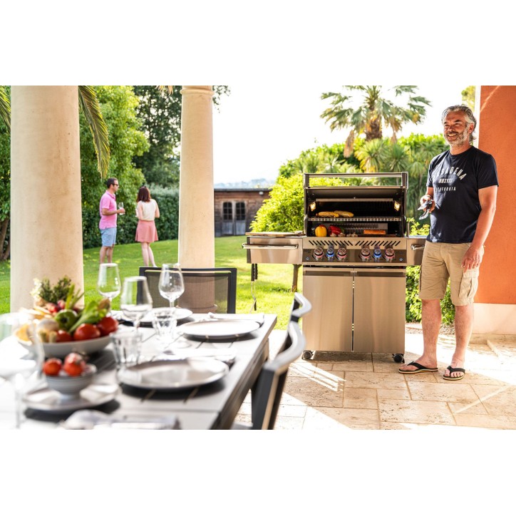 BARBECUE NAPOLEON PRESTIGE PRO 500 WITH INFRARED SIDE AND REAR BURNERS STAINLESS STEEL NATURAL GAS BARBECUE NAPOLEON PRESTIGE PRO 500 WITH INFRARED SIDE AND REAR BURNERS STAINLESS STEEL NATURAL GAS
