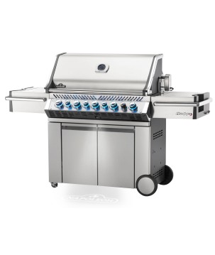 BARBECUE NAPOLEON PRESTIGE PRO 665 WITH INFRARED SIDE AND REAR BURNERS STAINLESS STEEL NATURAL GAS