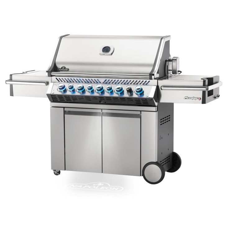 BARBECUE NAPOLEON PRESTIGE PRO 665 WITH INFRARED SIDE AND REAR BURNERS STAINLESS STEEL NATURAL GAS BARBECUE NAPOLEON PRESTIGE PRO 665 WITH INFRARED SIDE AND REAR BURNERS STAINLESS STEEL NATURAL GAS