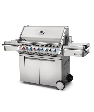 BARBECUE NAPOLEON PRESTIGE PRO 665 À BRÛLEURS LATÉRAL ET ARRIÈRE INFRAROUGES INOX GAZ NATUREL