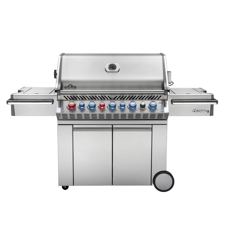 BARBECUE NAPOLEON PRESTIGE PRO 665 WITH INFRARED SIDE AND REAR BURNERS STAINLESS STEEL NATURAL GAS BARBECUE NAPOLEON PRESTIGE PRO 665 WITH INFRARED SIDE AND REAR BURNERS STAINLESS STEEL NATURAL GAS