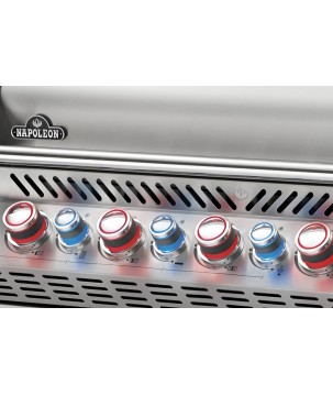 BARBECUE NAPOLEON PRESTIGE PRO 665 À BRÛLEURS LATÉRAL ET ARRIÈRE INFRAROUGES INOX GAZ NATUREL