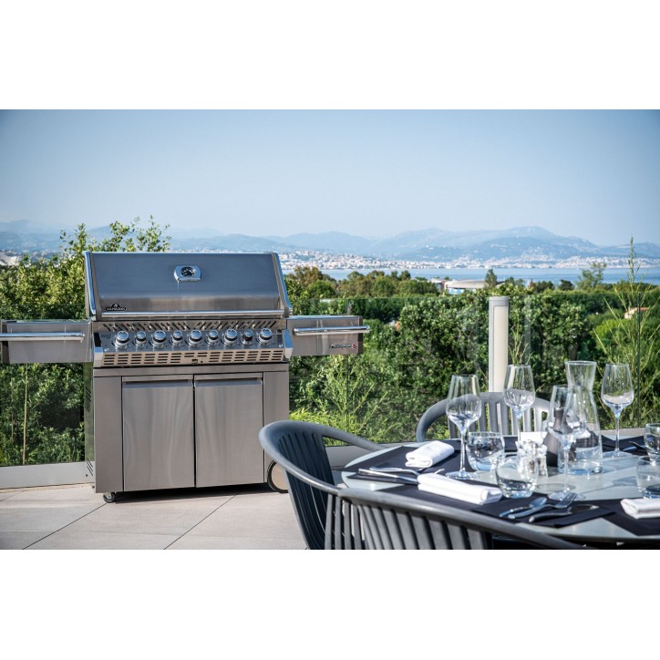BARBECUE NAPOLEON PRESTIGE PRO 665 À BRÛLEURS LATÉRAL ET ARRIÈRE INFRAROUGES INOX GAZ NATUREL BARBECUE NAPOLEON PRESTIGE PRO 665 À BRÛLEURS LATÉRAL ET ARRIÈRE INFRAROUGES INOX GAZ NATUREL