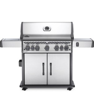 BARBECUE NAPOLEON ROGUE SE 625 À BRÛLEURS LATÉRAL ET ARRIÈRE INFRAROUGES INOX