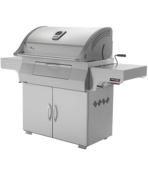 BARBECUE AU CHARBON DE BOIS PROFESSIONNEL PRO605 INOX NAPOLEON