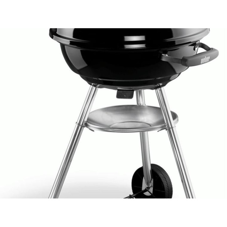 BARBACOA WEBER COMPACT 47cm. BLACK + 2KG DE BRIQUETAS BARBACOA WEBER COMPACT 47cm. BLACK + 2KG DE BRIQUETAS