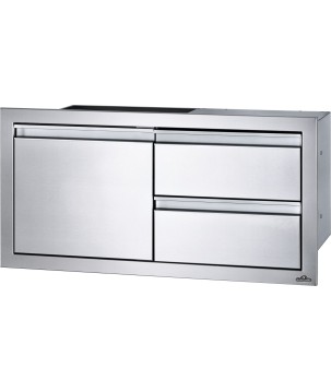 BUILT-IN DOOR AND DOUBLE SMALL DRAWER NAPOLEON (100x50cm)