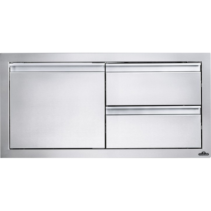 BUILT-IN DOOR AND DOUBLE SMALL DRAWER NAPOLEON (100x50cm)