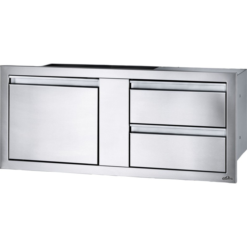 BUILT-IN DOOR AND DOUBLE SMALL DRAWER NAPOLEON (115x50cm)