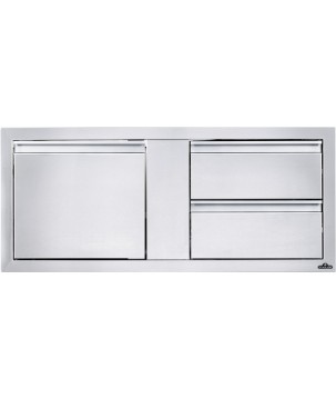 PORTE ET TIROIR PETIT DOUBLE ENCASTRÉ NAPOLEON (115x50cm)