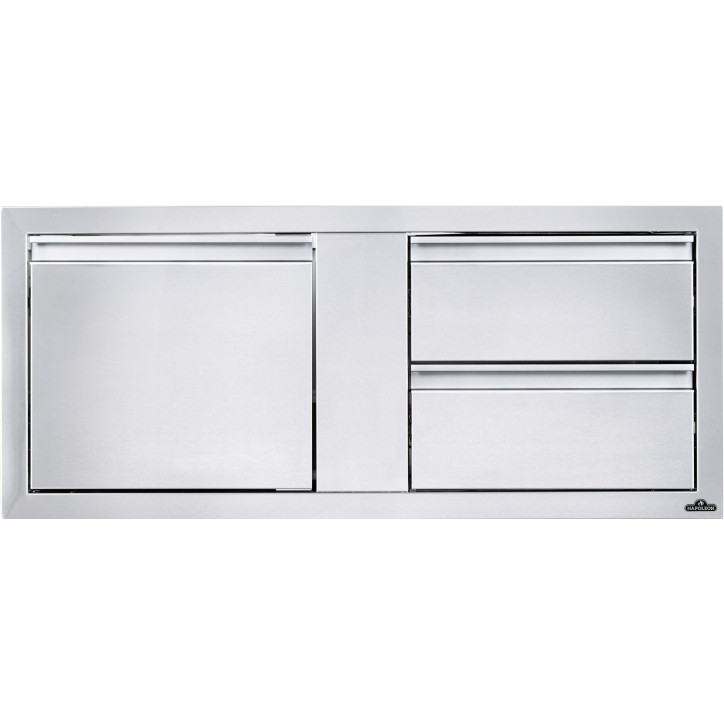 BUILT-IN DOOR AND DOUBLE SMALL DRAWER NAPOLEON (115x50cm)