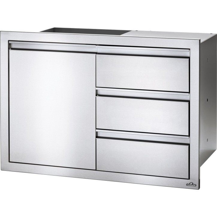 BUILT-IN DOOR AND TRIPLE SMALL DRAWER NAPOLEON (100x71cm)