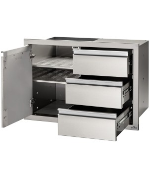 PORTE ET TIROIR PETIT TRIPLE ENCASTRÉ NAPOLEON (100x71cm)