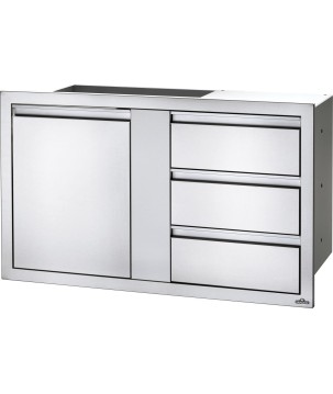 PUERTA GRANDE Y CAJÓN PEQUEÑO TRIPLE EMPOTRADO NAPOLEON (115x71cm)