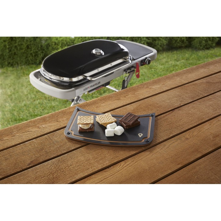 SUPPORT RÉVERSIBLE PREP & SERVE POUR WEBER TRAVELER SUPPORT RÉVERSIBLE PREP & SERVE POUR WEBER TRAVELER