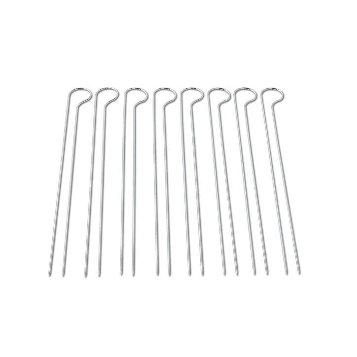 SET OF 8 DOUBLE PRONGED LARGE SKEWERS WEBER SET OF 8 DOUBLE PRONGED LARGE SKEWERS WEBER