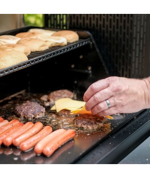 BARBACOA DE CARBÓN / AHUMADOR + PLANCHA GRAVITY SERIES 800 MASTERBUILT (MCG800G)