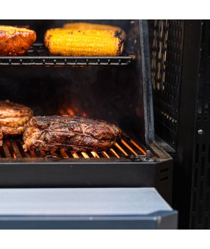 BARBECUE AU CHARBON DE BOIS + PLANCHA / FUMOIR GRAVITY SERIES 800 MASTERBUILT (MCG800G)