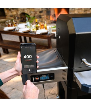 BARBECUE AU CHARBON DE BOIS + PLANCHA / FUMOIR GRAVITY SERIES 800 MASTERBUILT (MCG800G)