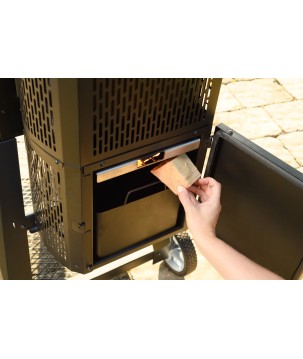 BARBECUE AU CHARBON DE BOIS + PLANCHA / FUMOIR GRAVITY SERIES 800 MASTERBUILT (MCG800G)