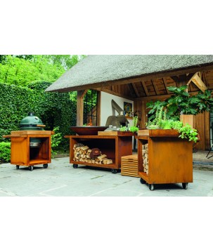 OFYR KAMADO TABLE 65 PRO TEAK WOOD 