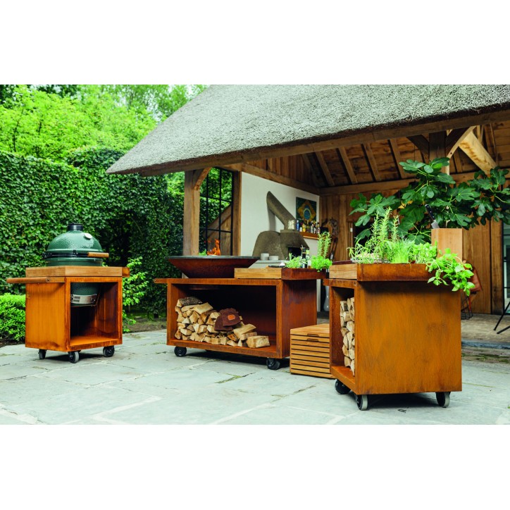 OFYR KAMADO TABLE 65 PRO TEAK WOOD OFYR KAMADO TABLE 65 PRO TEAK WOOD
