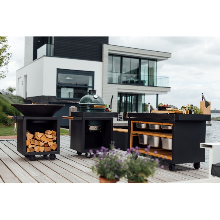 OFYR KAMADO TABLE BLACK 65 PRO CONCRETE