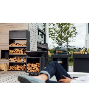 OFYR KAMADO TABLE BLACK 65 PRO CONCRETE