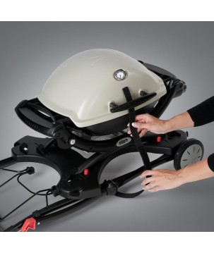 CHARIOT PLIABLE POUR WEBER SÉRIES Q1000 et 2000