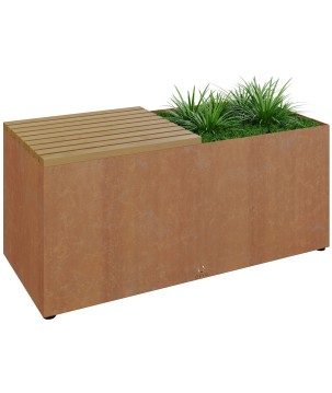 BANC DE JARDIN AUX HERBES OFYR HG-B