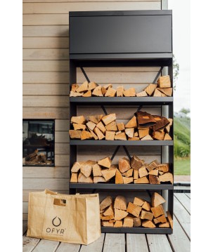 ARMARIO PARA LEÑA OFYR BLACK WSB-100