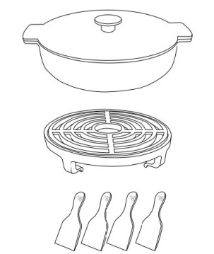 SET DE SARTÉN DE HIERRO FUNDIDO PARA OFYR TABL’O 