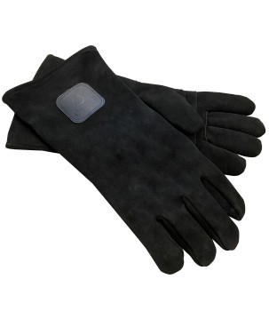 GUANTES DE CUERO NEGRO OFYR