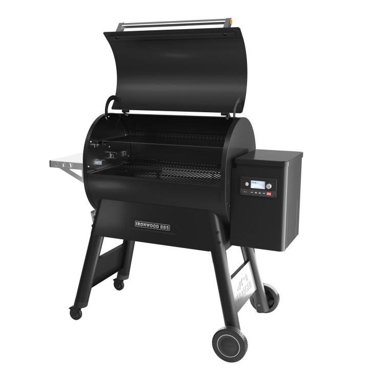 BARBACOA DE PELLETS TRAEGER IRONWOOD 885 + FUNDA  + ESTANTE FRONTAL DE REGALO