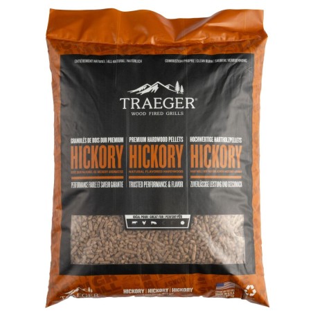 PELLETS DE BOIS - HICKORY 9 KG TRAEGER