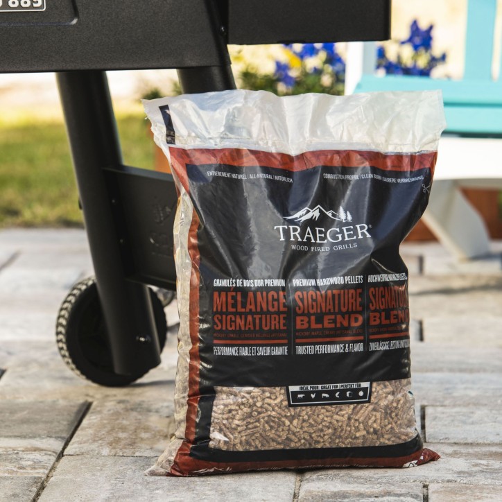 PELLETS DE BOIS - SIGNATURE BLEND 9 KG TRAEGER PELLETS DE BOIS - SIGNATURE BLEND 9 KG TRAEGER