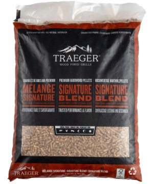 PELLETS DE MADERA -  MEZCLA SIGNATURE BLEND 9 KG TRAEGER