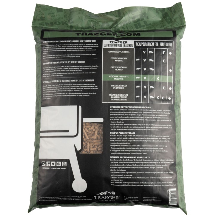 WOOD PELLETS - MESQUITE 9 KG TRAEGER WOOD PELLETS - MESQUITE 9 KG TRAEGER