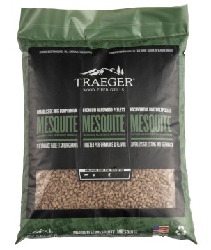 PELLETS DE MADERA - MESQUITE 9 KG TRAEGER
