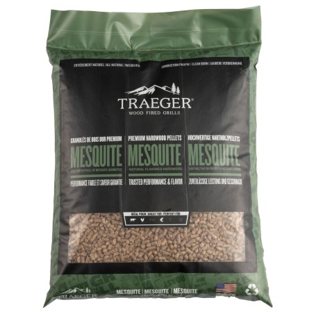 PELLETS DE BOIS - MESQUITE 9 KG TRAEGER