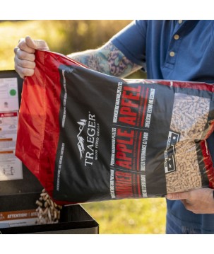 PELLETS DE MADERA - MANZANO 9 KG TRAEGER
