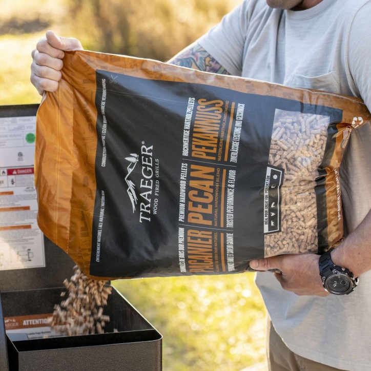 WOOD PELLETS - PECAN 9 KG TRAEGER