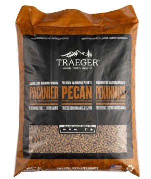 PELLETS DE MADERA - NUEZ DE PECAN 9 KG TRAEGER