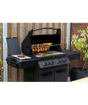 BARBACOA NAPOLEON PHANTOM PRESTIGE 500 CON QUEMADOR LATERAL Y TRASERO INFRARROJOS NEGRO MATE