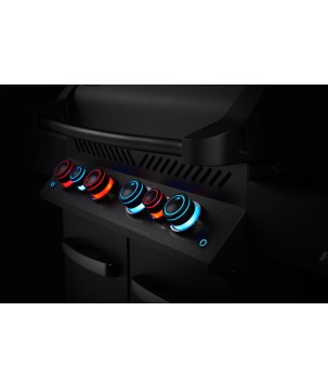 BARBECUE NAPOLEON PHANTOM PRESTIGE 500 À BRÛLEURS LATÉRAL ET ARRIÈRE INFRAROUGES NOIR MAT