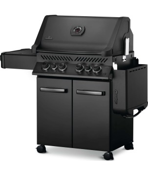 BARBECUE NAPOLEON PHANTOM PRESTIGE 500 À BRÛLEURS LATÉRAL ET ARRIÈRE INFRAROUGES NOIR MAT